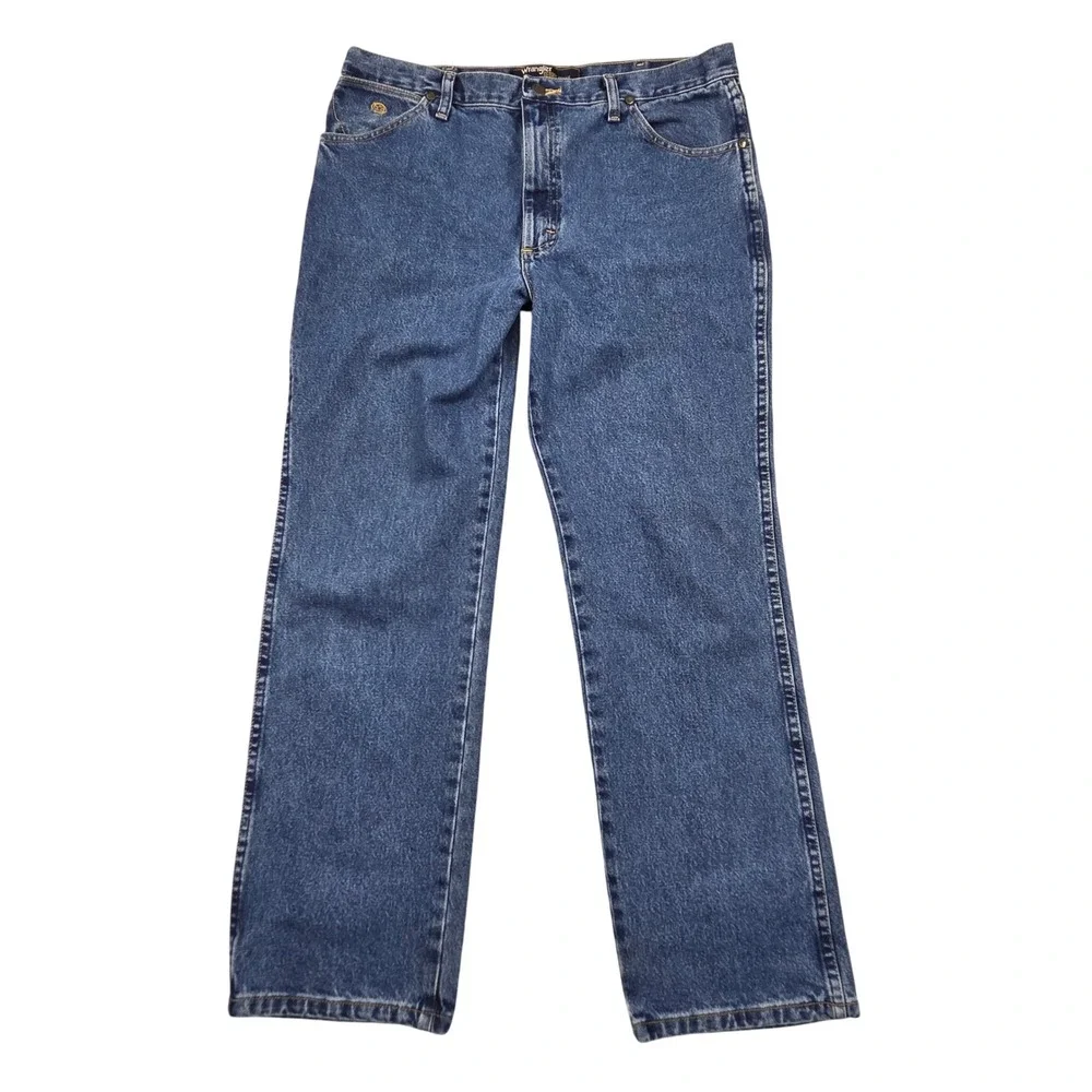 Wrangler George Strait Cowboy Cut Slim Fit Jeans Mens 36x30 Blue 936GSHD Denim
